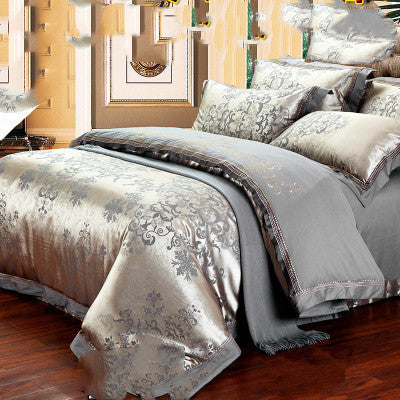 Four-piece Bed Full Cotton 1.5m1.8m Linen And Duvet Cover Pi-Mart