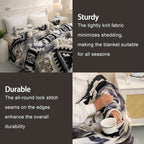 1pc Southwest Native American Flannel Polyester Throw Double-side Printed Blanket, Aztec Geometry Pattern Travel Couch Bed Blanket Plush Soft Lightweight Blanket For All Season Lootquake LLC