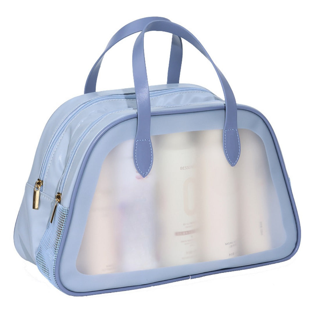 Wet and dry separation wash bag, portable waterproof bath swimming storage bag, business trip cosmetic bag, Transparent Cosmetic Bag, transparent makeup purse, - SJB-DIAMOND ELITES