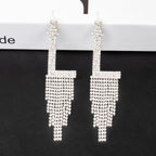 Fashion Jewelry 925 Silver Needle Ornaments Rhinestone Letter B Earrings Banquet Tassel Ear Ornaments Female Pi-Mart
