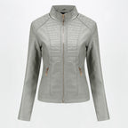 Women's motorcycle leather jacket Pi-Mart
