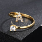 Adjustable Initial Letter Rings Pi-Mart
