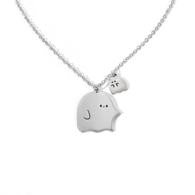 Cute Ghost Little Monster Necklace Pi-Mart