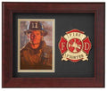 Flag Connections Fire Fighter Vertical Picture Frame. The Military Gift Store