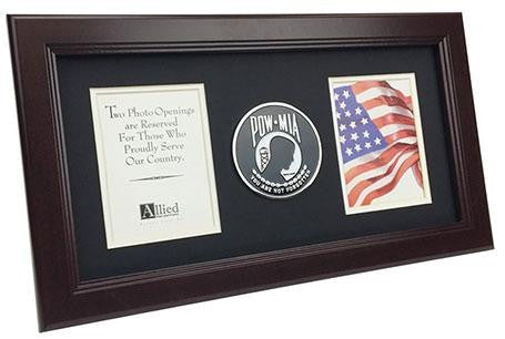Flag Connections POW/MIA Medallion 8-Inch by 16-Inch Vertical Frame The Military Gift Store