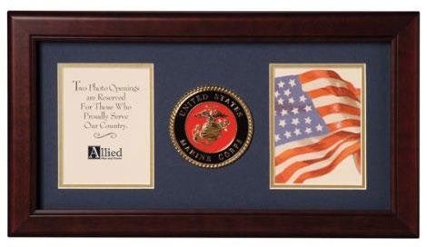 Flag Connections United States Marine Corps Dual Picture Frame The Military Gift Store