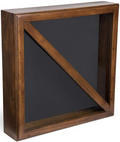 Flag Display Box, Tempered Glass & Pine Wood Construction – Cherry or Black Finish The Military Gift Store