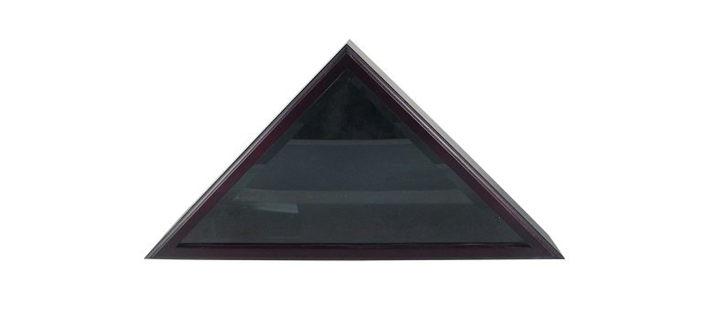 Cadet III Flag Display Case for 3ft x 5ft Flag in Dark Black Cherry finish The Military Gift Store