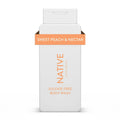 Native Natural Body Wash, Sweet Peach & Nectar, Sulfate Free, Paraben Free, 18 oz