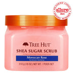 Tree Hut Moroccan Rose Shea Sugar Exfoliating and Hydrating Body Scrub, 18 oz