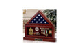 Flag Display Case, Flag Medal and Base - 3' x 5' flag The Military Gift Store