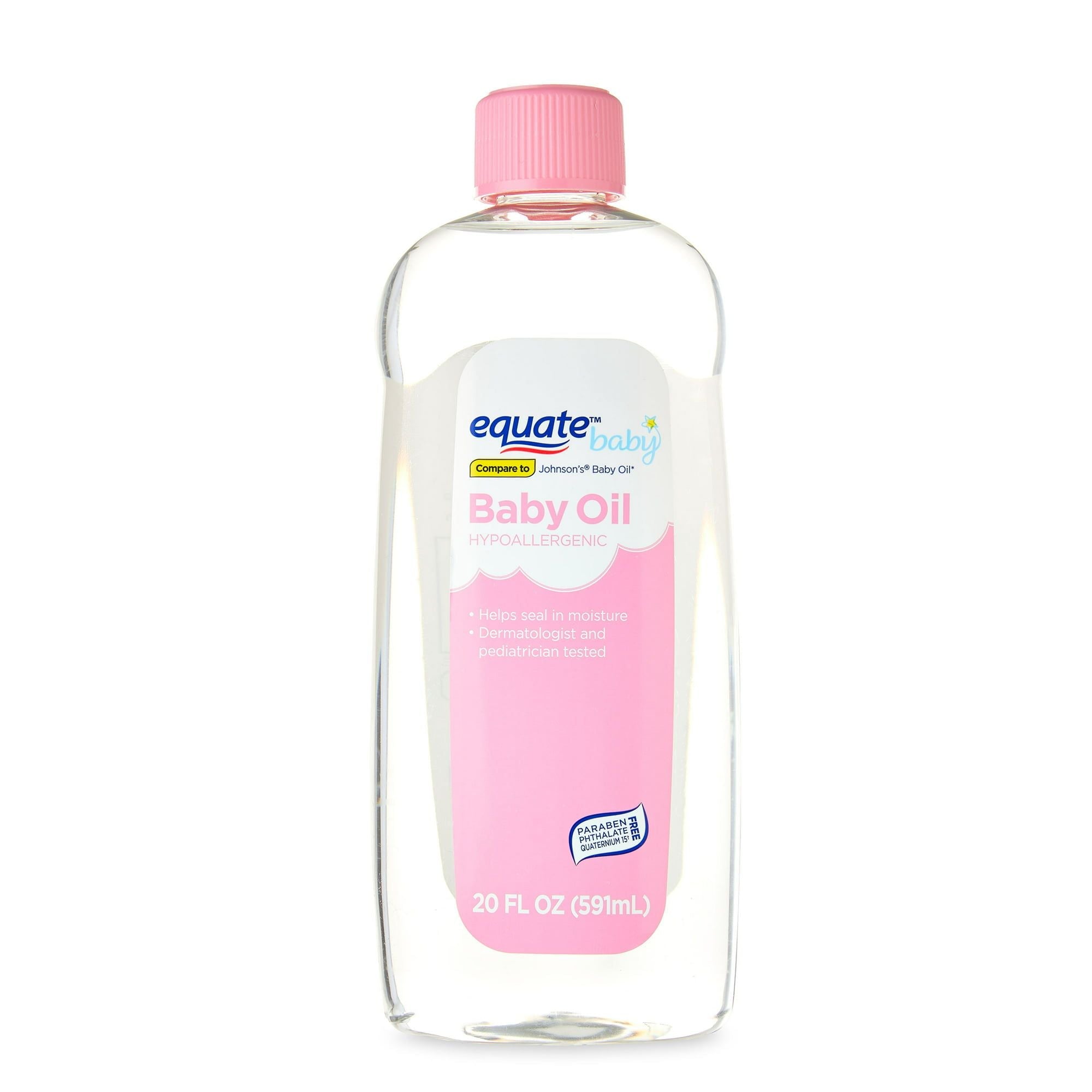 Equate Baby Hypoallergenic Baby Oil, 20 fl oz