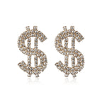 Coin symbol long earring