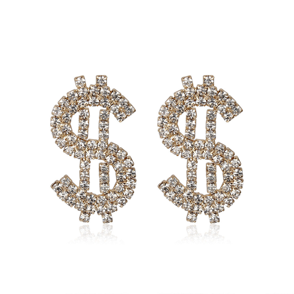 Coin symbol long earring