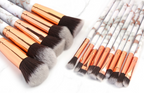 Set of 15 marbling makeup brushes Pi-Mart