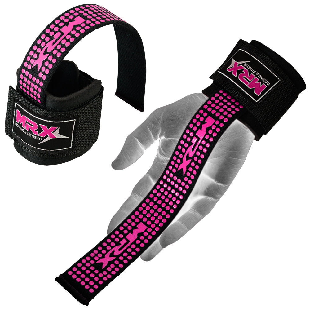MRX Weight Lifting Bar Straps With Wrist Wraps Heavy Duty Bodybuilding Workout Gym Strap - SJB-DIAMOND ELITES