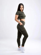 Women's Lightweight Short-Sleeve Crop Top - Workout & Casual - SJB-DIAMOND ELITES