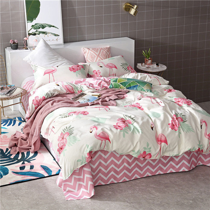 Full Set Of Quilt, Four-Piece Quilt Winter Quilt With Thick Cotton Pi-Mart