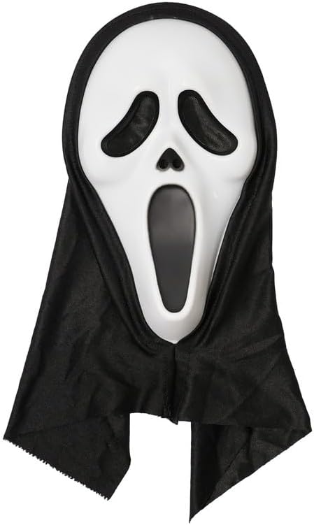 Scary Horror GhostFace Mask with Bloody Toy Knife Halloween Scream Cosplay Costume - SJB-DIAMOND ELITES