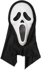 Scary Horror GhostFace Mask with Bloody Toy Knife Halloween Scream Cosplay Costume - SJB-DIAMOND ELITES