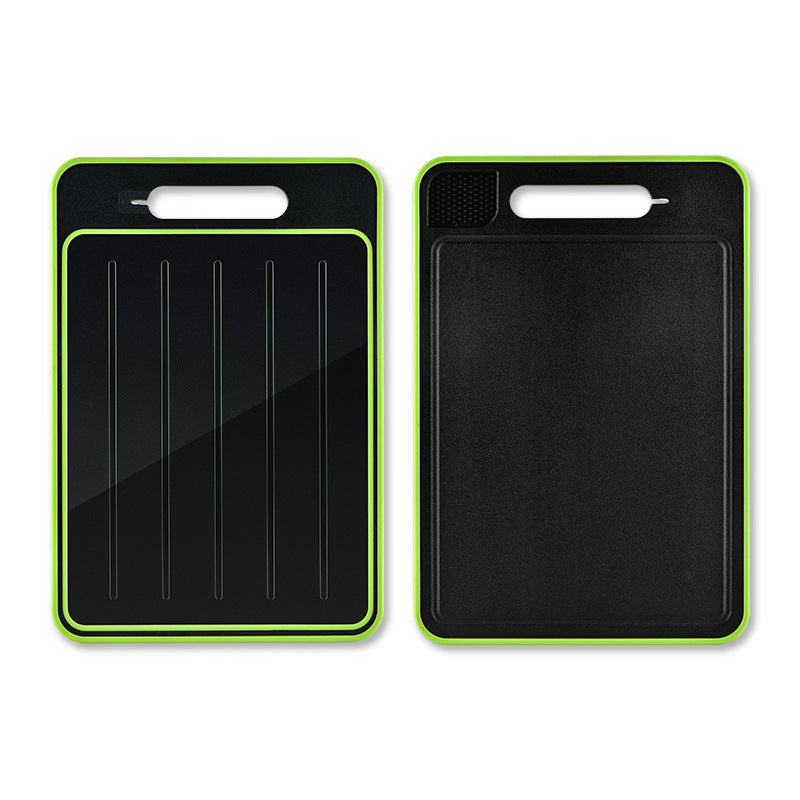 Double-side Cutting Board With Defrosting Function Chopping Board Kitchen Grinding Cutting Board With Knife Sharpener Pi-Mart