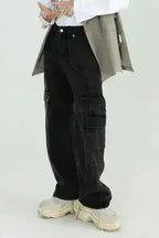 Baggy Cargo Jeans – Cotton Utility Pants with Relaxed Fit