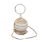Small Round Bag, Versatile Dress Purse, Spherical Evening Purse, Evening Bags for Women Formal, Prom Bag, Party Purse, Prom Bags Clutch, Wedding Purse - SJB-DIAMOND ELITES