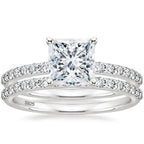 Bracelet S925 Inlaid Princess Zircon Women's 2 Karat Rhinestone Ring Pi-Mart