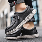Leather Pedal Driving Leisure Lazy Men's Shoes Pi-Mart