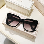 Rectangle Big Frame Cat Eye Sunglasses - SJB-DIAMOND ELITES