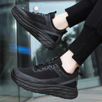 Fashion Thick-soled Anti-skid Shoes Ins Slip-on Casual Lazy Shoes Men Outdoor Breathable Lace-up Running Sports Sneakers Pi-Mart