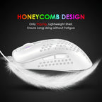 ATTACK SHARK Ultra-Light Wired Gaming Mouse with Honeycomb Design, Breathable Backlighting & USB Optical - Compatible with Windows, Xbox, PS4, Mac, HP, Acer, ATTACK SHARK Lootquake LLC