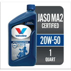 Valvoline 4-Stroke Motorcycle 20W-50 Conventional Motor Oil 1 QT