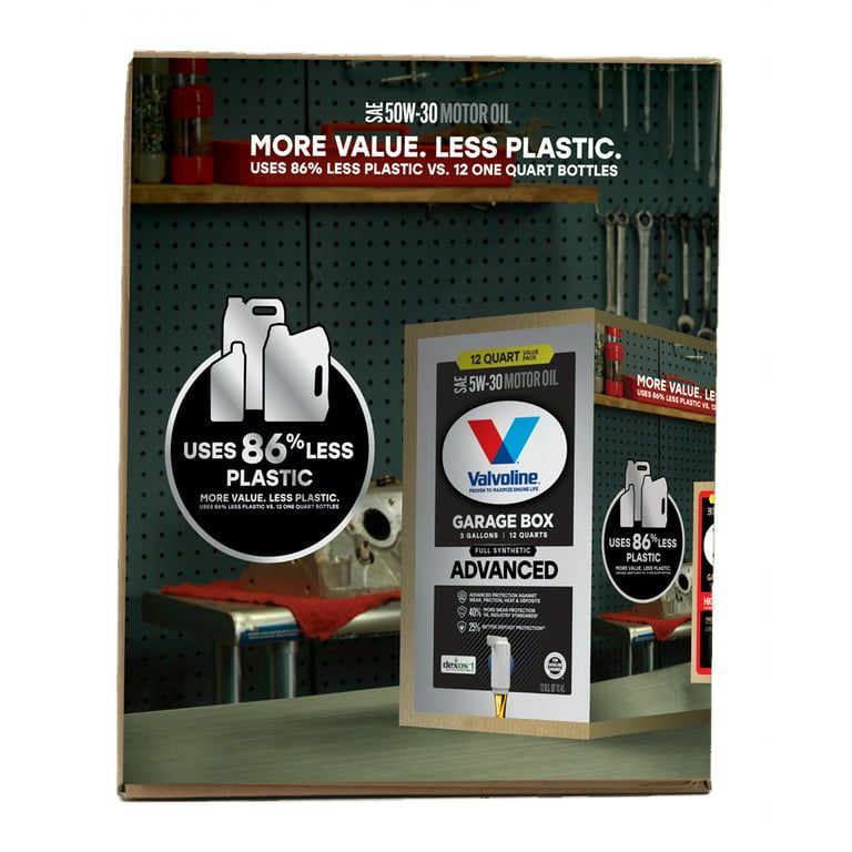 Valvoline Advanced Full Synthetic 5W-30 Motor Oil, 12 QT EasyOptionXY LLC