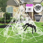 Halloween Spider Webs Decorations with Fake Spiders, Super Stretchy Cobwebs for Halloween decor Indoor and Outdoor - SJB-DIAMOND ELITES