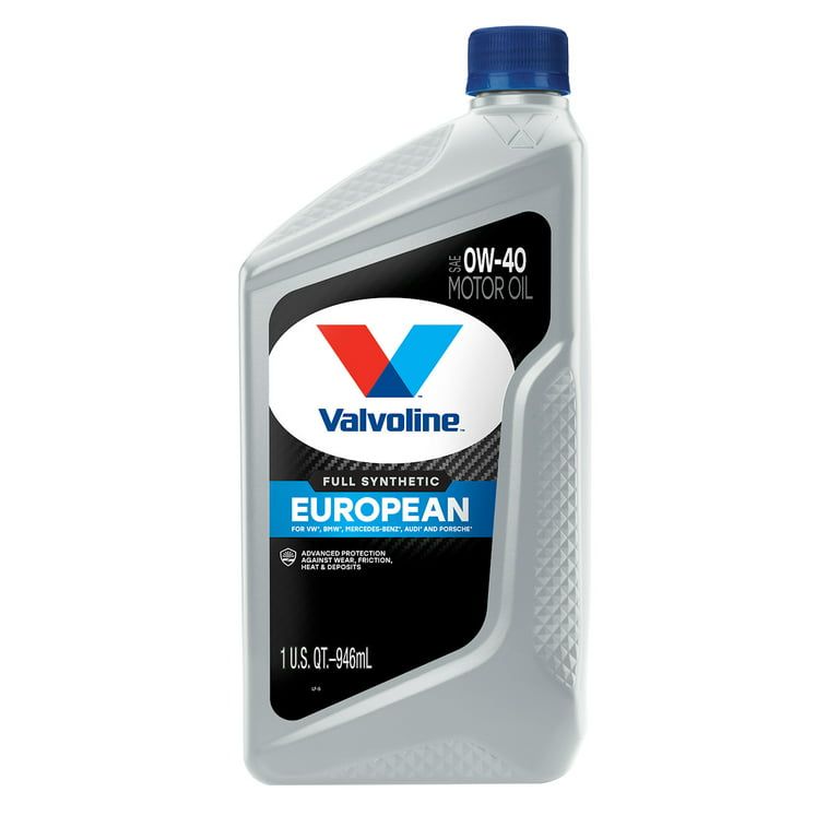 Valvoline European Vehicle Full Synthetic 0W-40 Motor Oil 1 QT