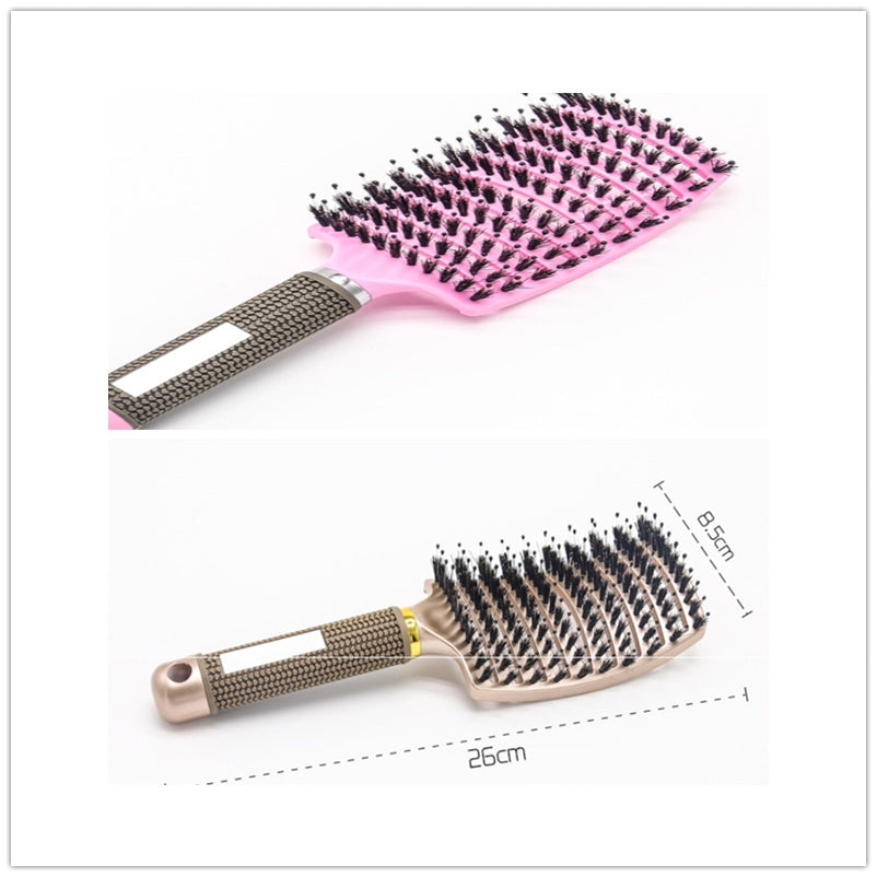 Hairbrush Anti Klit Brushy Haarborstel Women Detangler Hair Brush Bristle Nylon Scalp Massage  Teaser Hair Brush Comb Pi-Mart