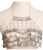 Bohemian Body Chain Coins Top Pi-Mart