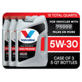 Valvoline Full Synthetic High Mileage MaxLife 5W-30 Motor Oil 5 QT, Case of 3