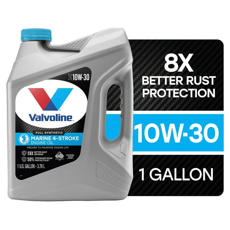 Valvoline 4-Stroke Marine 10W-30 Full Synthetic Engine Oil 1 GA