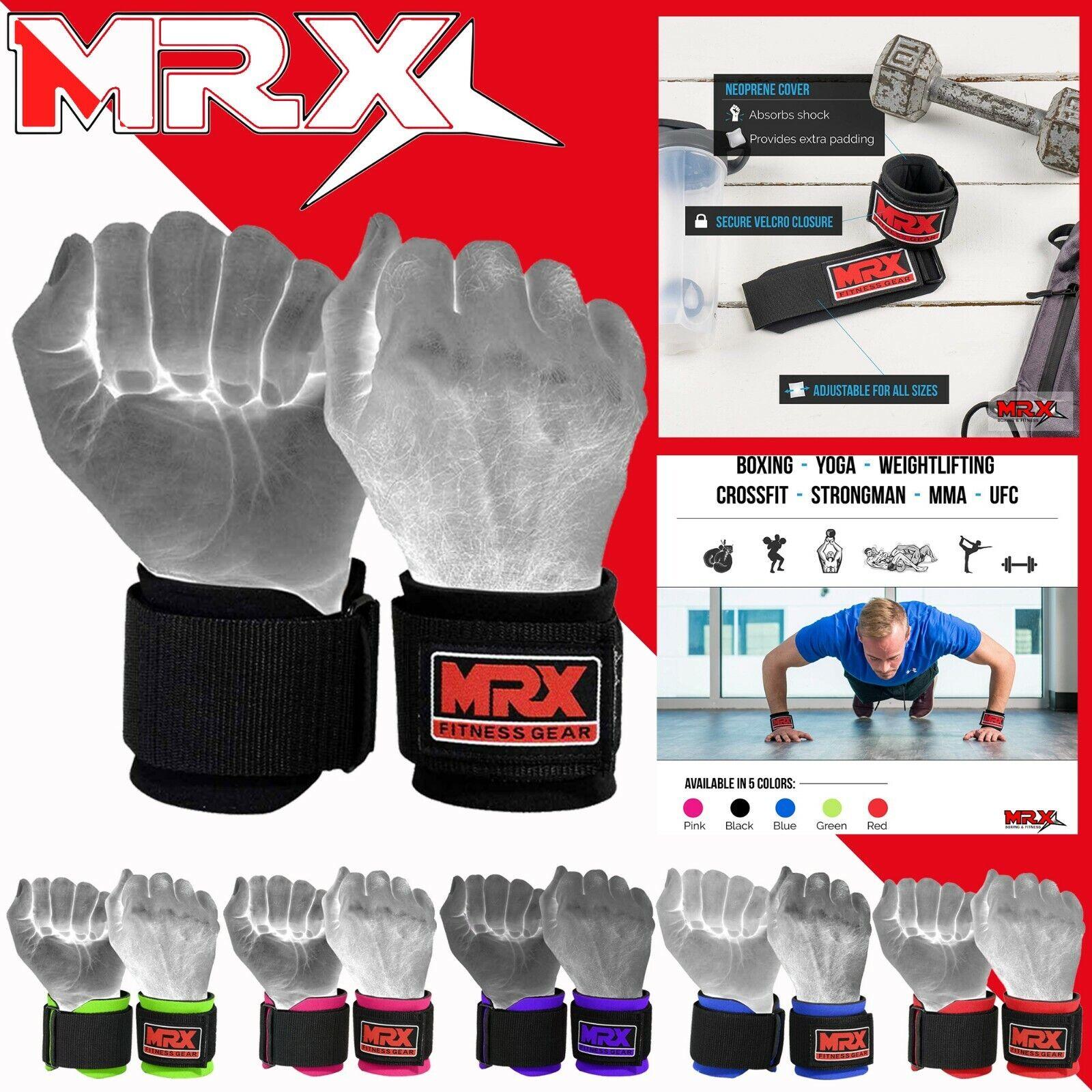 MRX Weight Lifting Wrist Straps Lifting Wrap Gym Bodybuilding Workout - SJB-DIAMOND ELITES