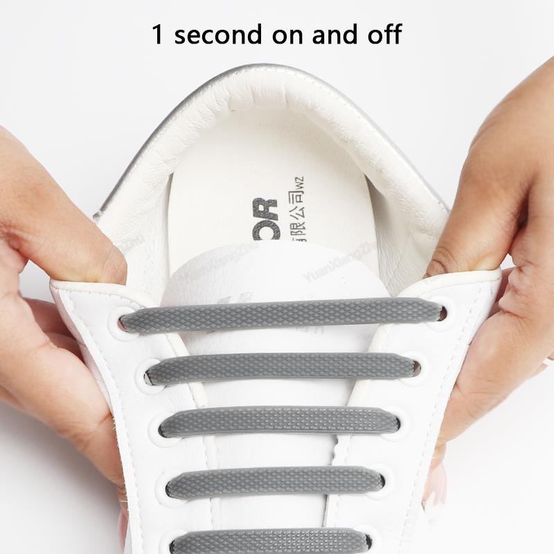 Silicone Shoelaces  No Tie Shoe Laces Pi-Mart