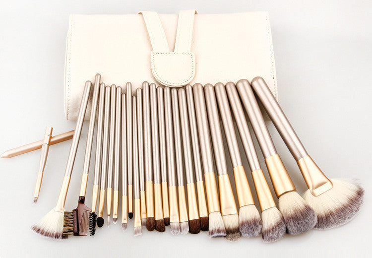 Spot Detonating 121824, White Make-up, White Make-up Brush, 24 Make-up And Brush Suits For Portable Beauty And Makeup Tools Pi-Mart
