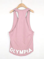 Men's Plus Size Letter Graphic Wide Strap Tank