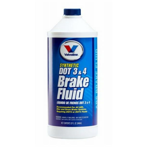 Valvoline 601458 Synthetic DOT 3 and DOT 4 Brake Fluid, 32 oz