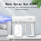 Electric Sanitizer Sprayer Handheld Blue Light Nano Steam Disinfection Spray Gun Home Car Wireless USB Humidifier Atomizer Pi-Mart