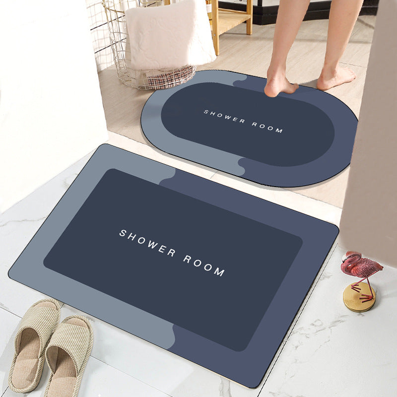 Simple Bathroom Absorbent Non-slip Floor Mat Pi-Mart