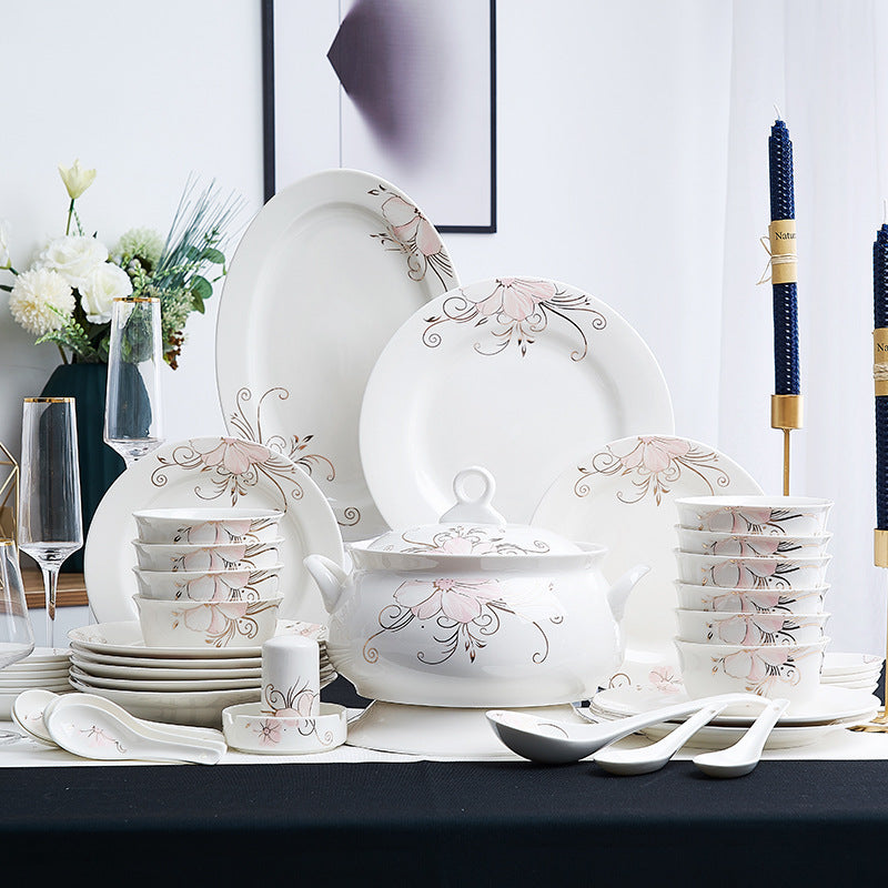 Ceramic Bowls And Saucers Set Bone China Bowls And Plates Pi-Mart