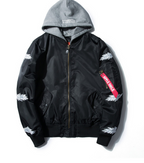 Japanese youth embroidery Harajuku style men's outer pilot jacket