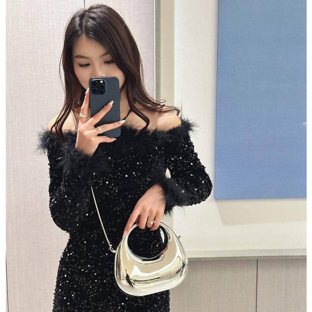 Acrylic Dinner Bag Even Bag Party Decoration Evening Bag Evening Purse Clutch Purse Casual Versatile Chain Bag - SJB-DIAMOND ELITES